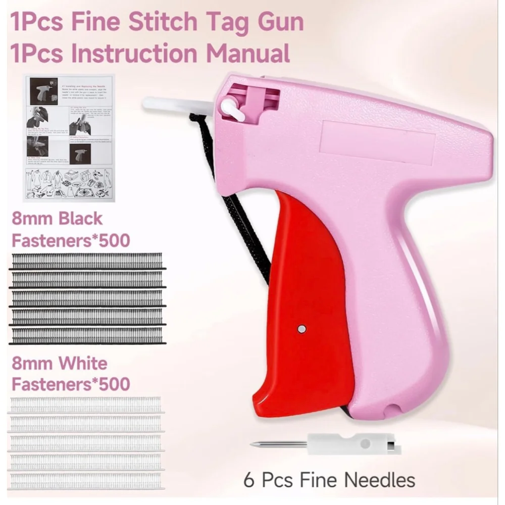 NEW Pink Red Arts & Crafts Tag Gun One Size